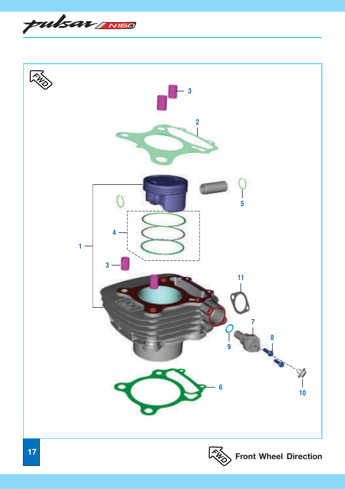 Plate 7 — Cylinder and Piston