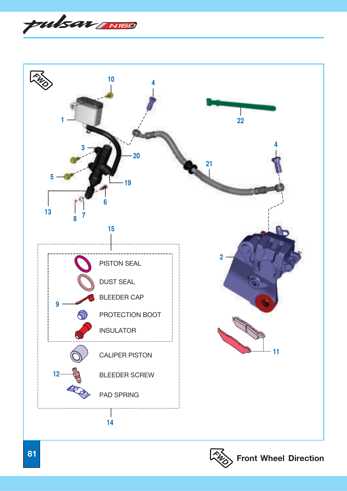 Plate 37 — Rear Disc Brake Assembly