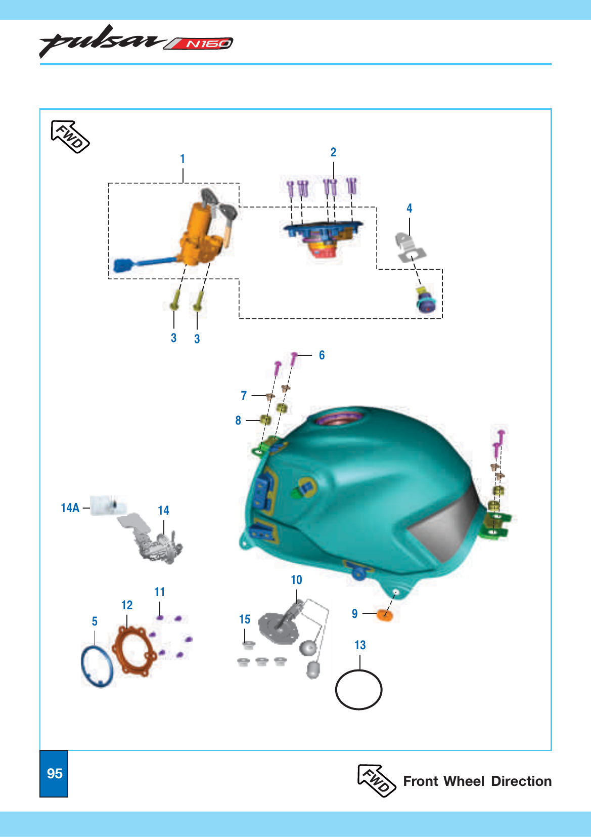 Plate 42 — Petrol Tank and Lock Set