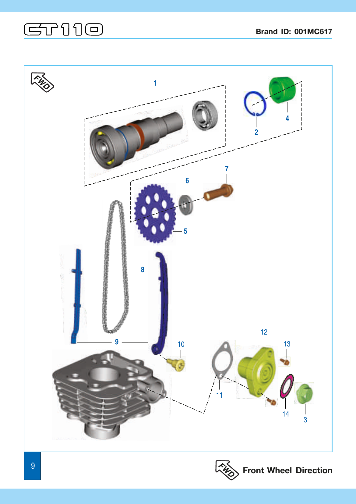 Plate 5 — Camshaft / Tensioner