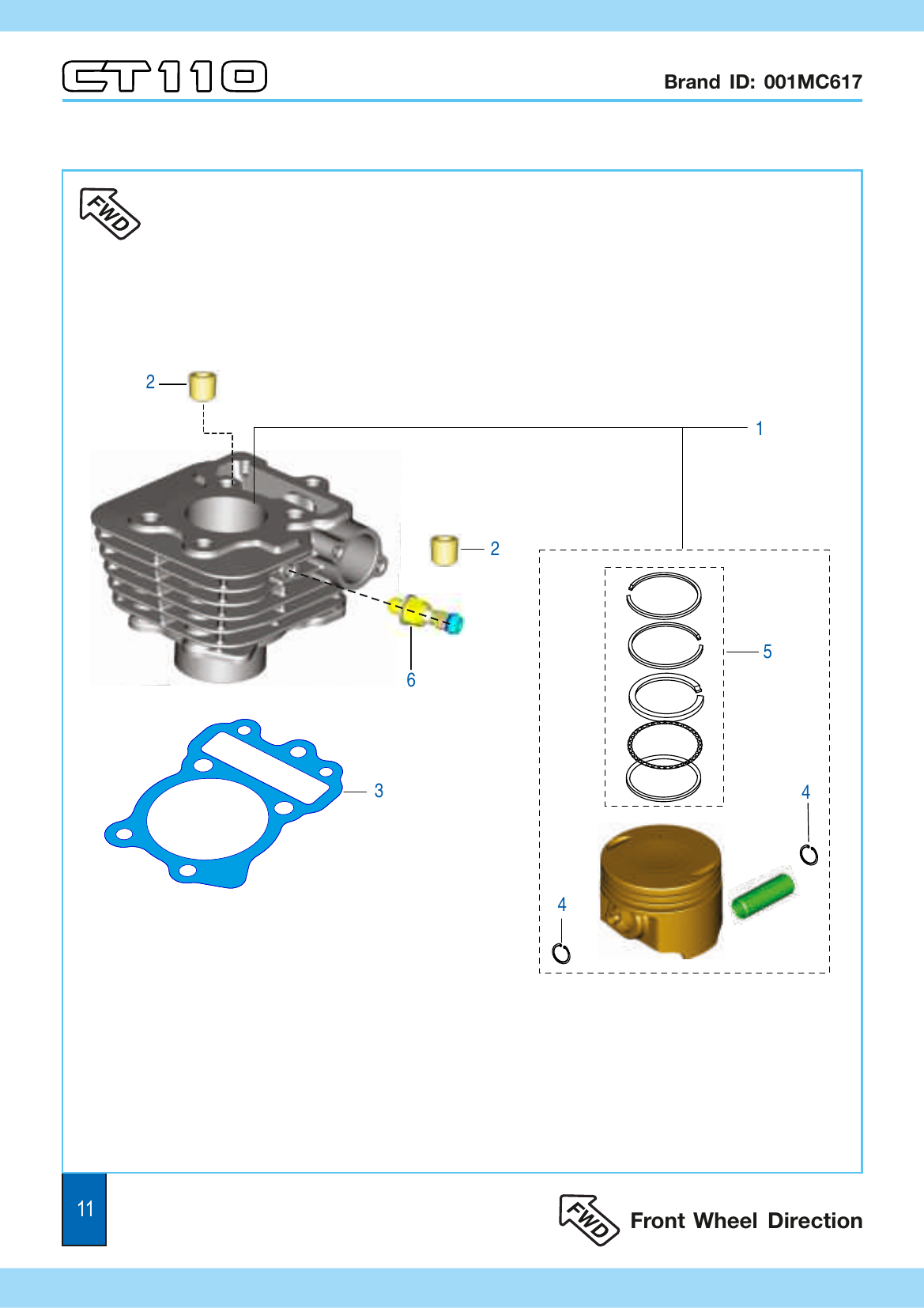 Plate 6 — Cylinder and Piston
