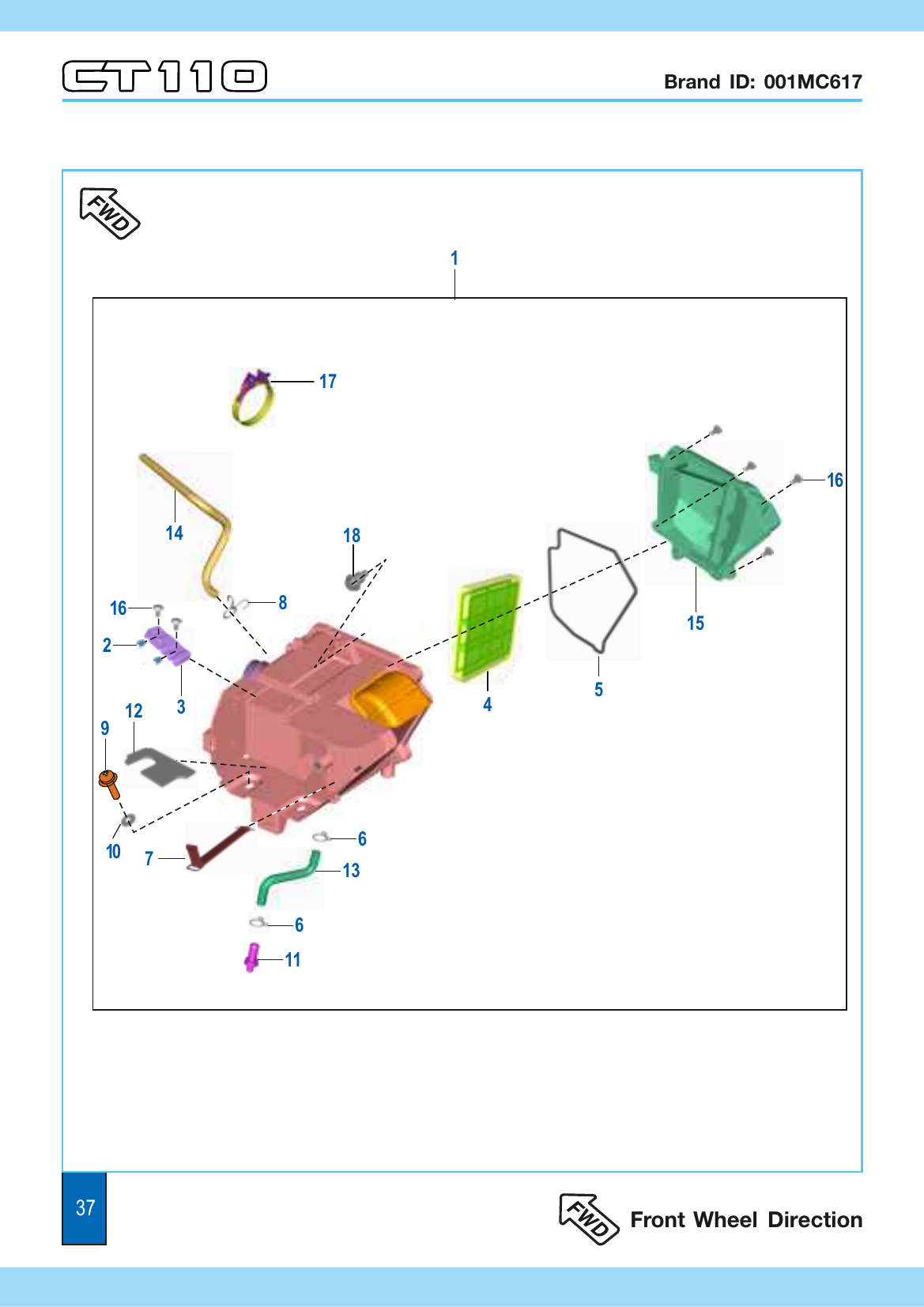 Plate 19 — Air Cleaner Complete