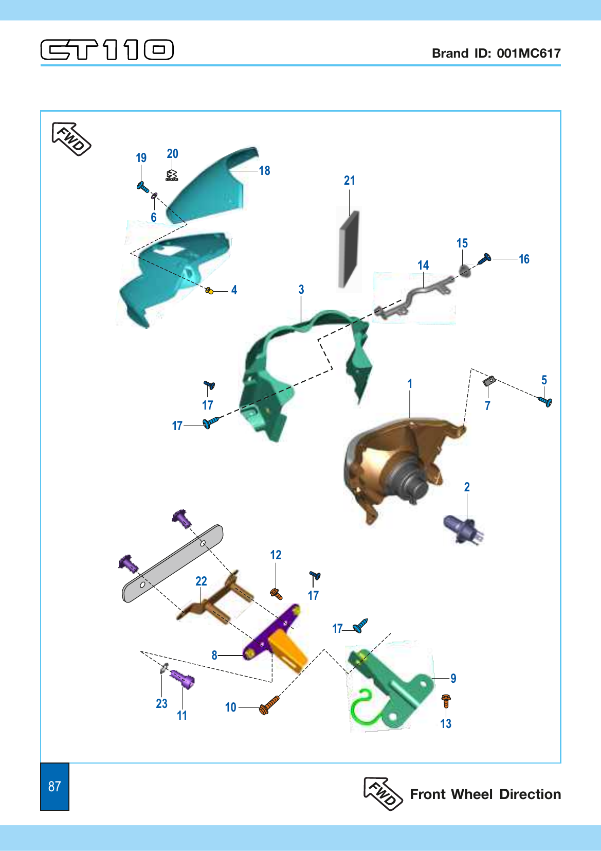 Plate 42 — Head Lamp & Fairing