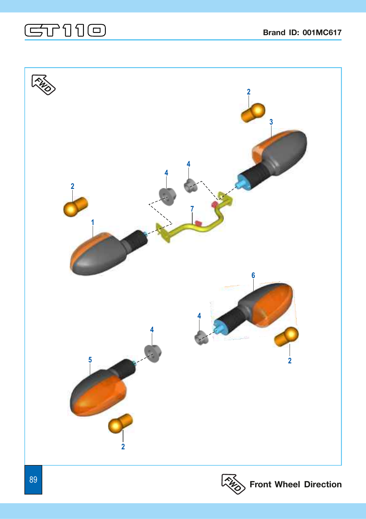 Plate 43 — Indicator Light Assembly