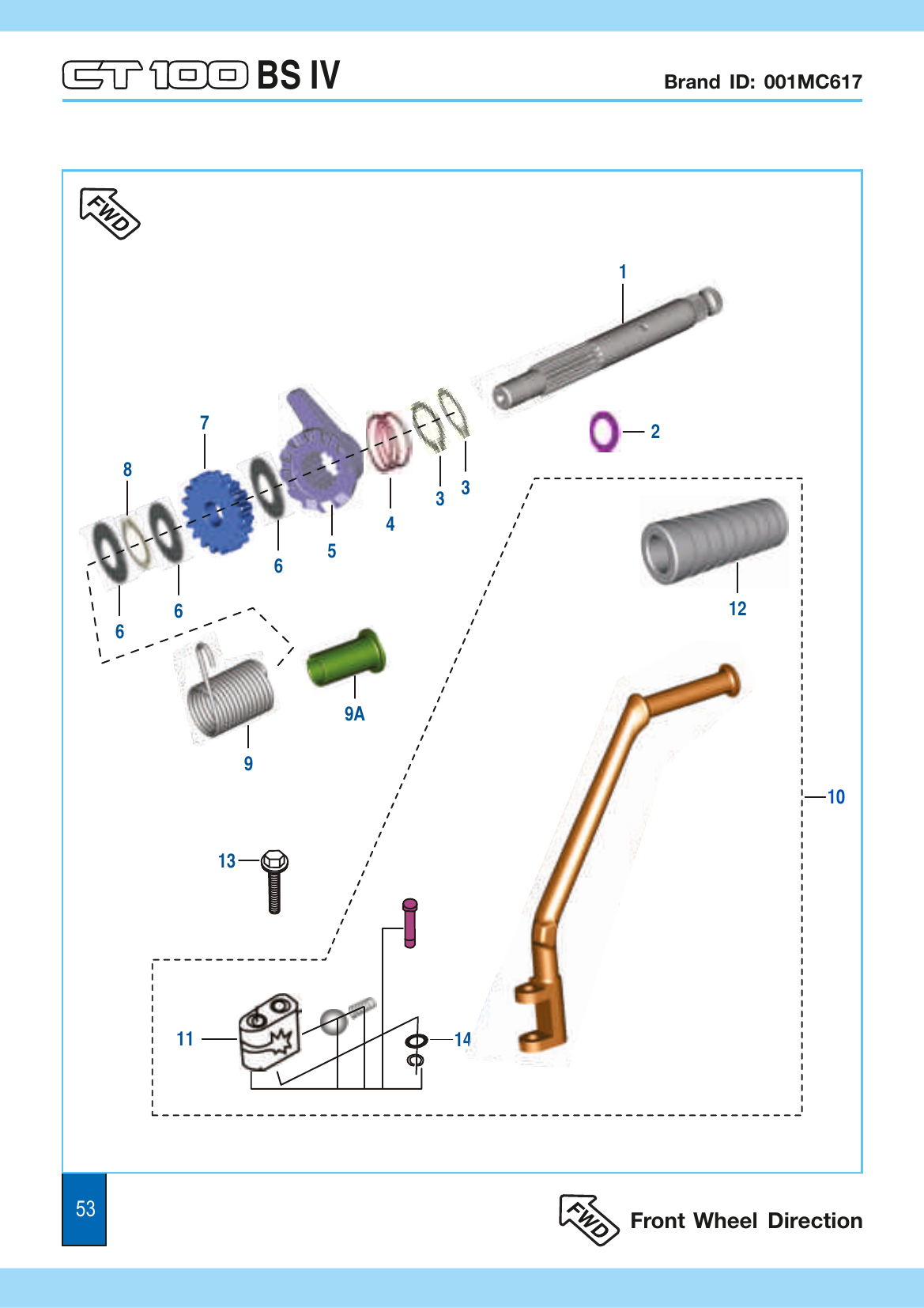 Plate 27 — Kick Starter Mechanism - CT 100ES