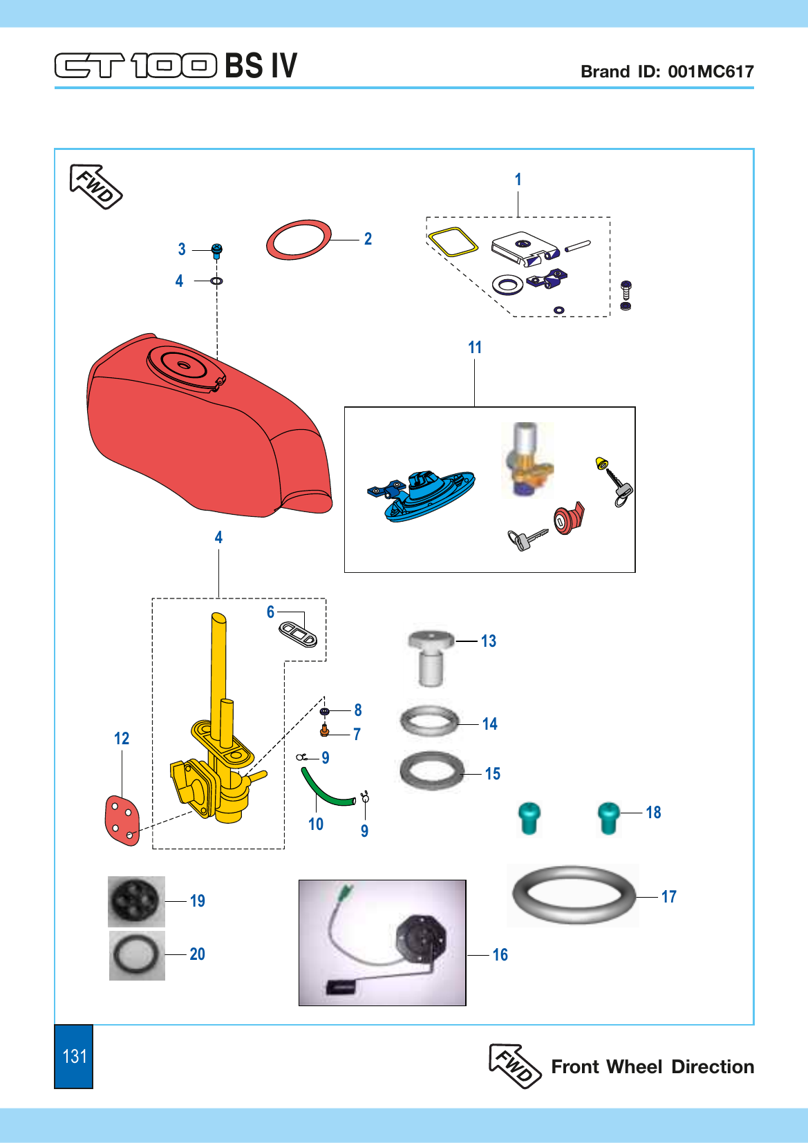 Plate 63 — Petrol Tank Cap & Fuel Cock