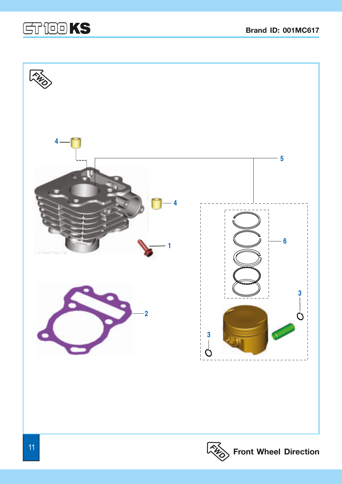 Plate 6 — Cylinder and Piston