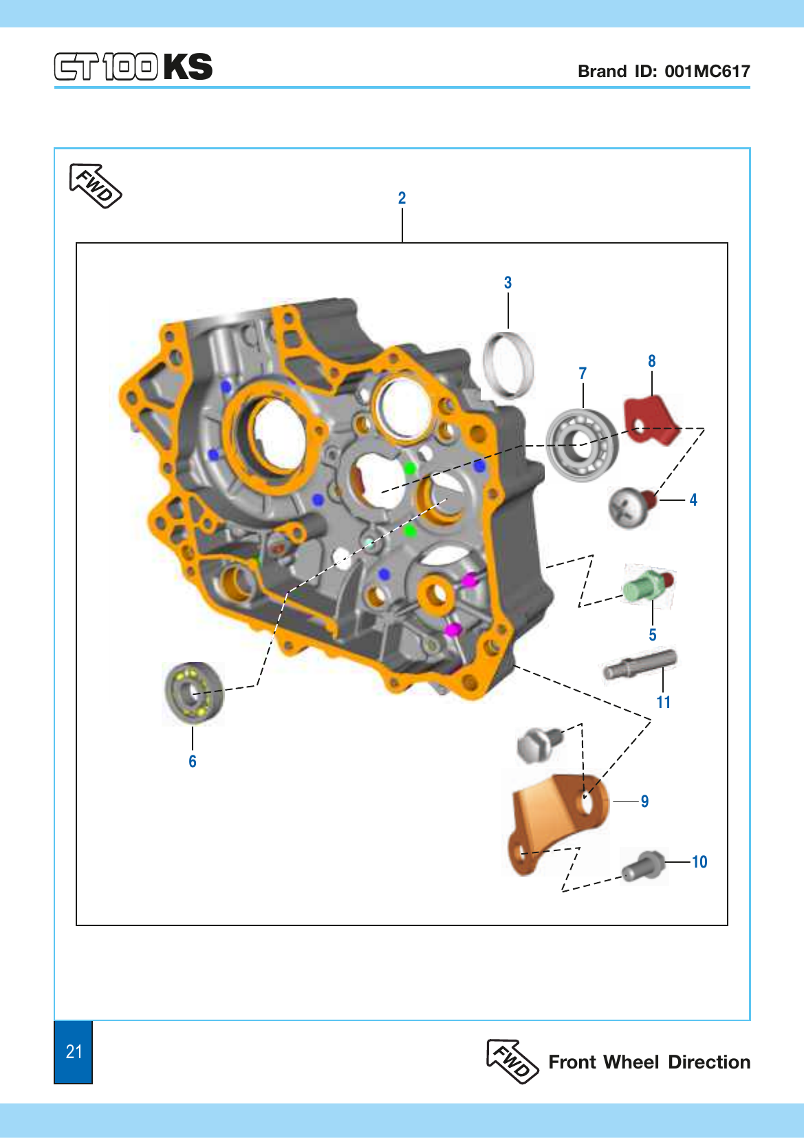 Plate 11 — Engine Assembly / Crankcase RH