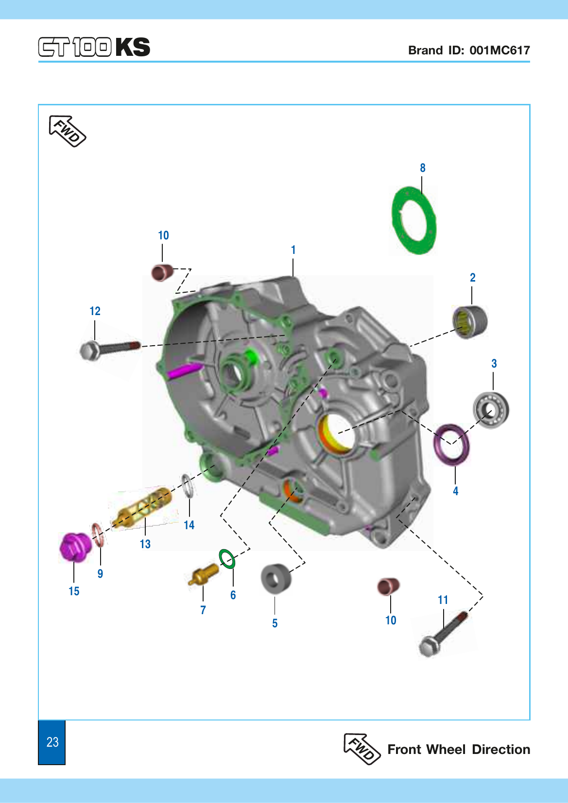 Plate 12 — Crankcase LH