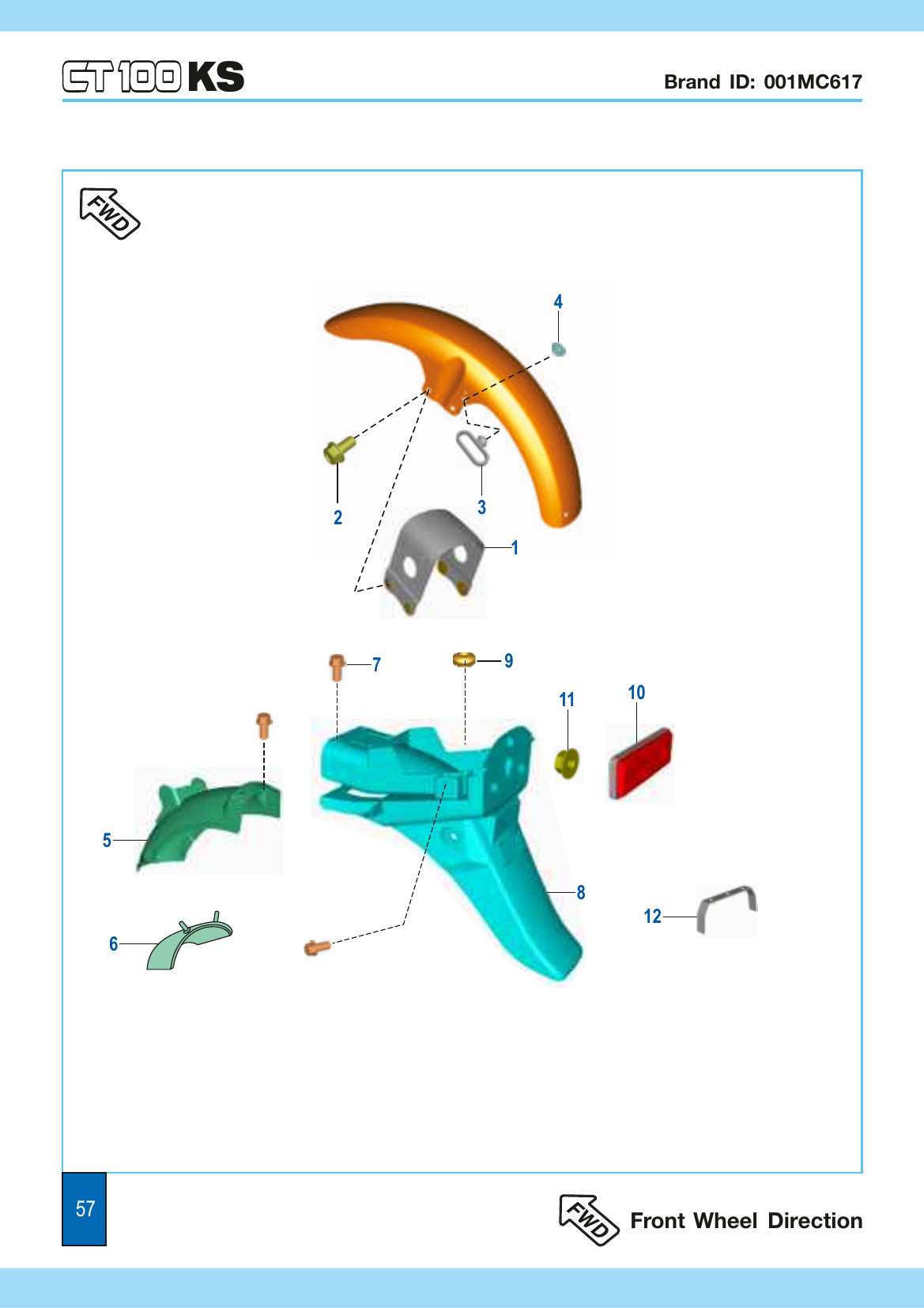Plate 29 — Mudguard - Front & Rear