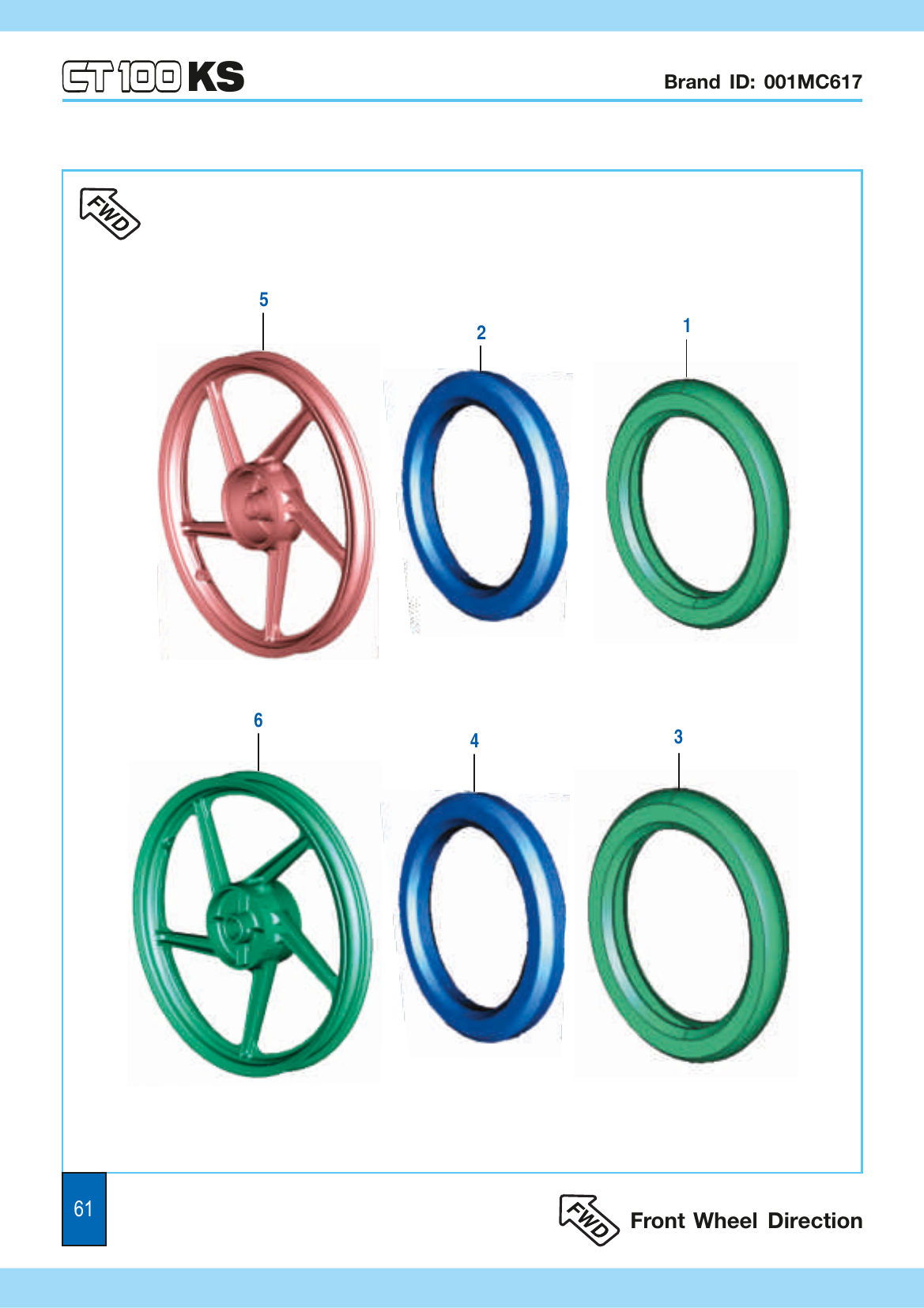 Plate 31 — Tube / Tyre / Rim (Alloy Wheels)