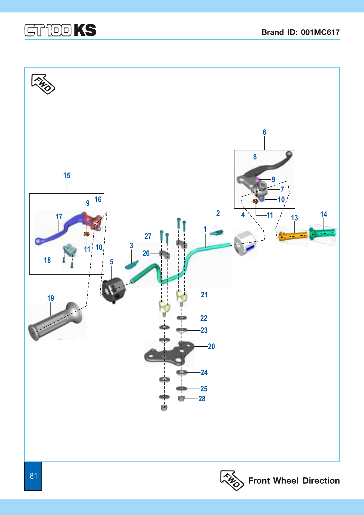 Plate 39 — Handle Bar Assembly