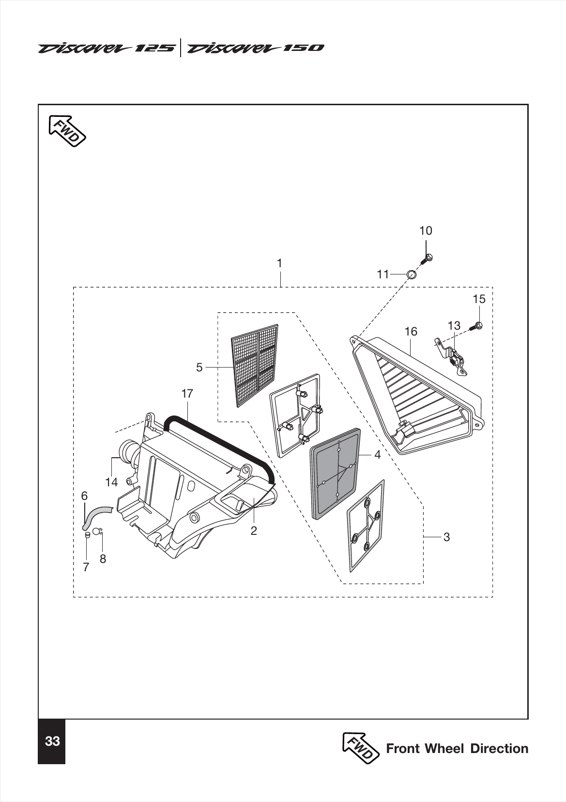 Plate 17 — Air Cleaner Complete