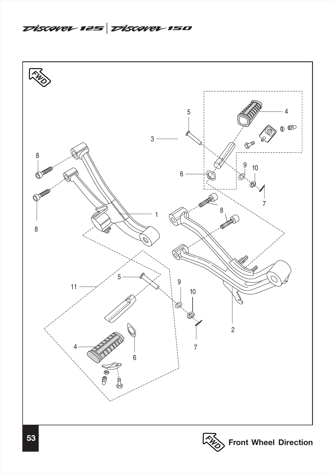 Plate 27 — Pillion Foot Rest / Holder