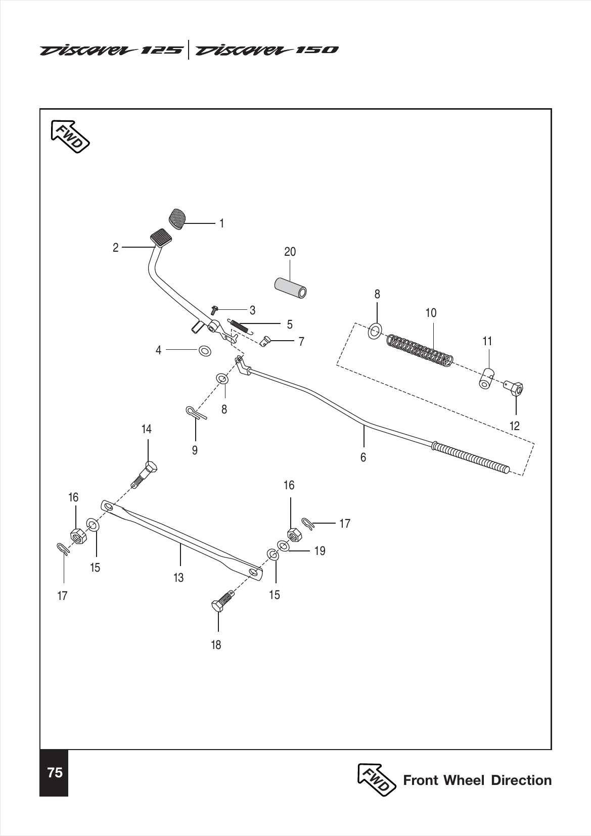 Plate 36 — Rear Brake Pedal