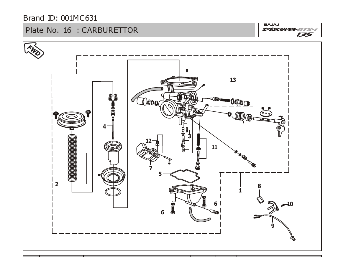 Plate 16 — CARBURETTOR