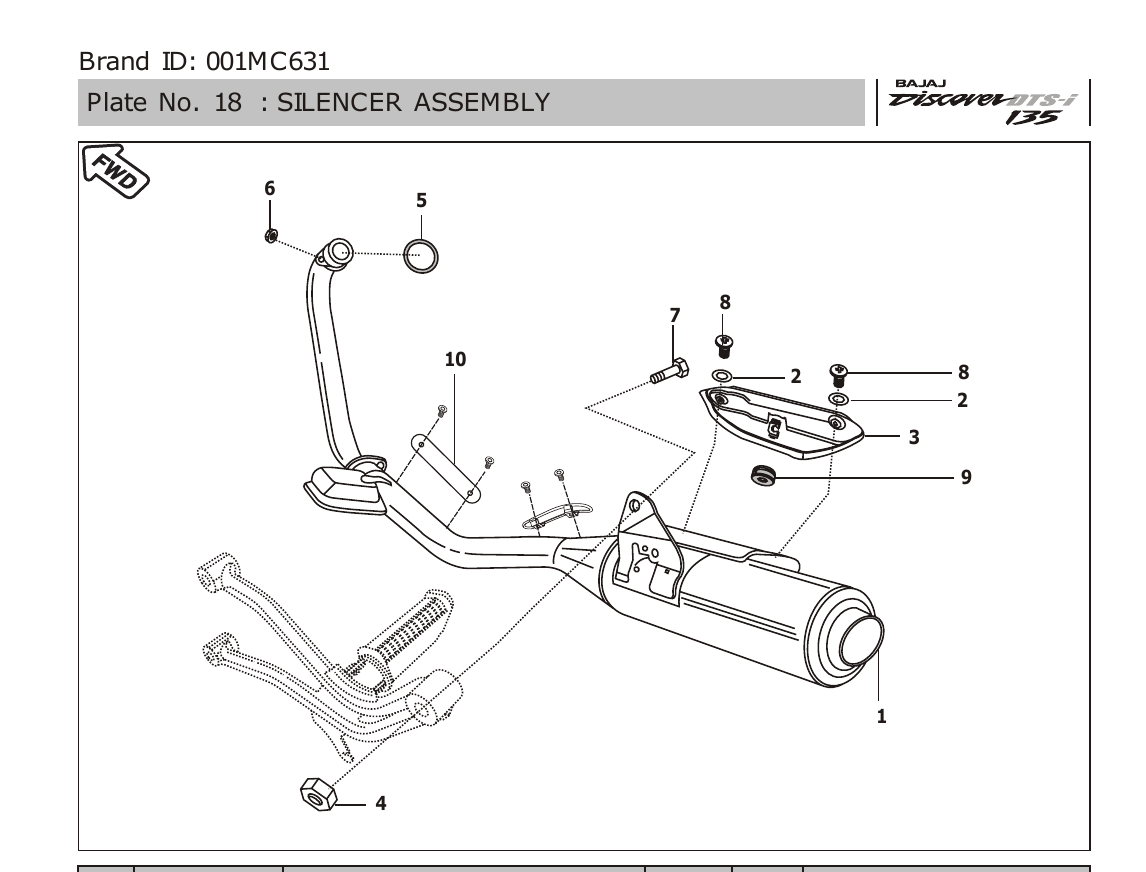 Plate 18 — SILENCER ASSEMBLY