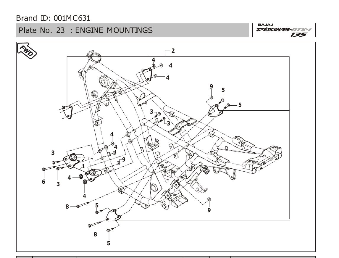 Plate 23 — ENGINE MOUNTINGS