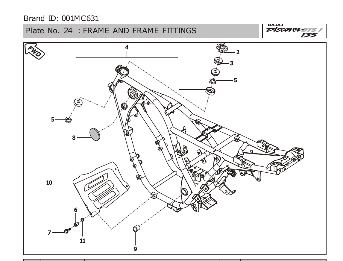 Plate 24 — FRAME AND FRAME FITTINGS