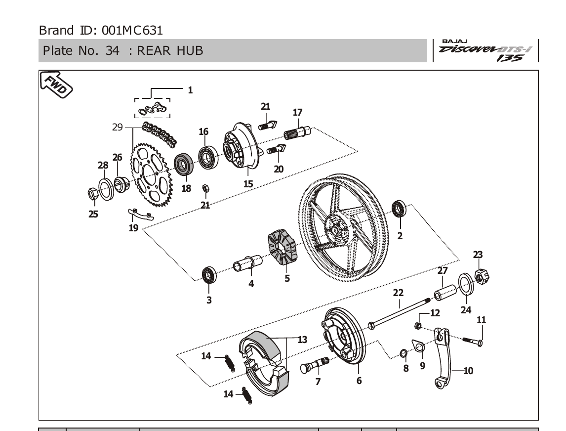 Plate 34 — REAR HUB
