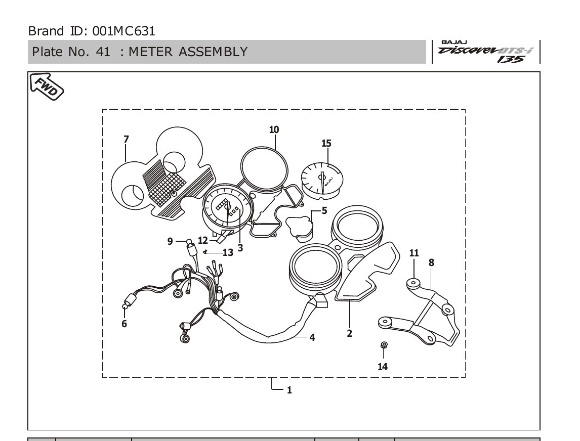 Plate 41 — METER ASSEMBLY