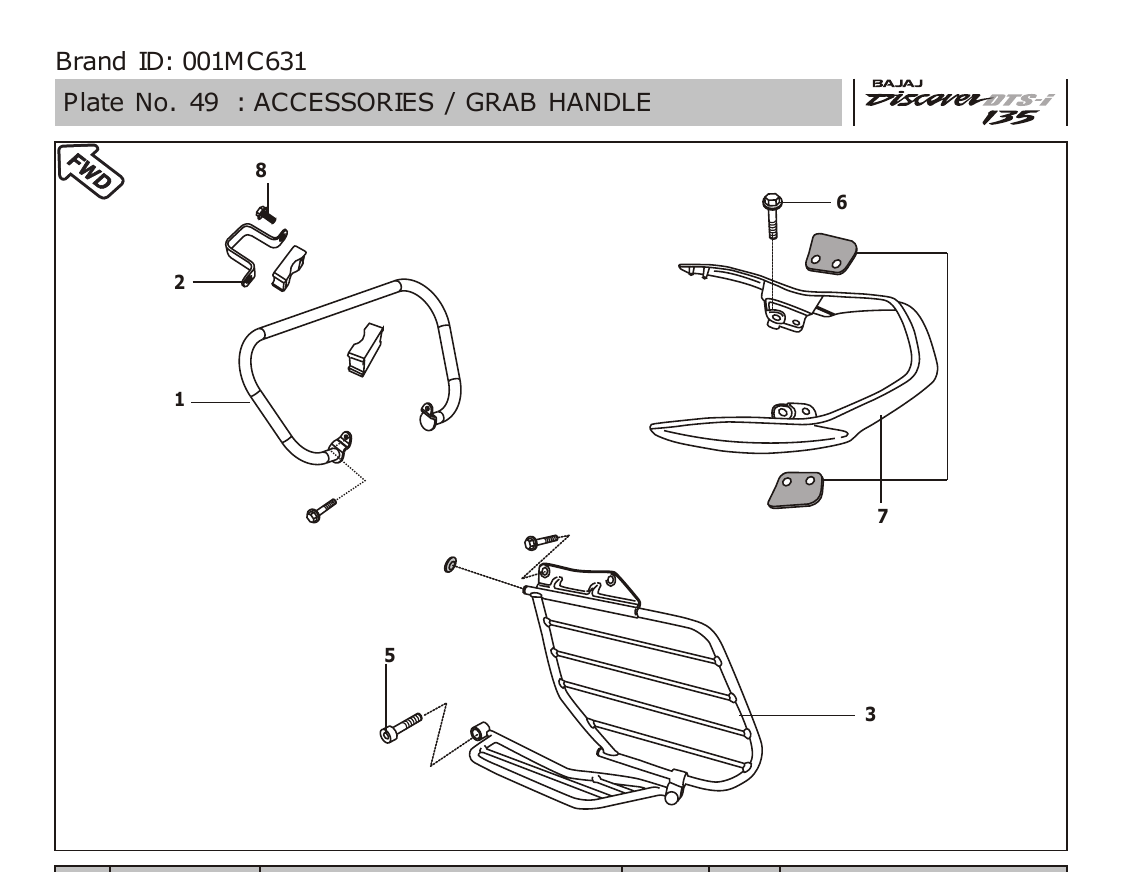 Plate 49 — ACCESSORIES / GRAB HANDLE