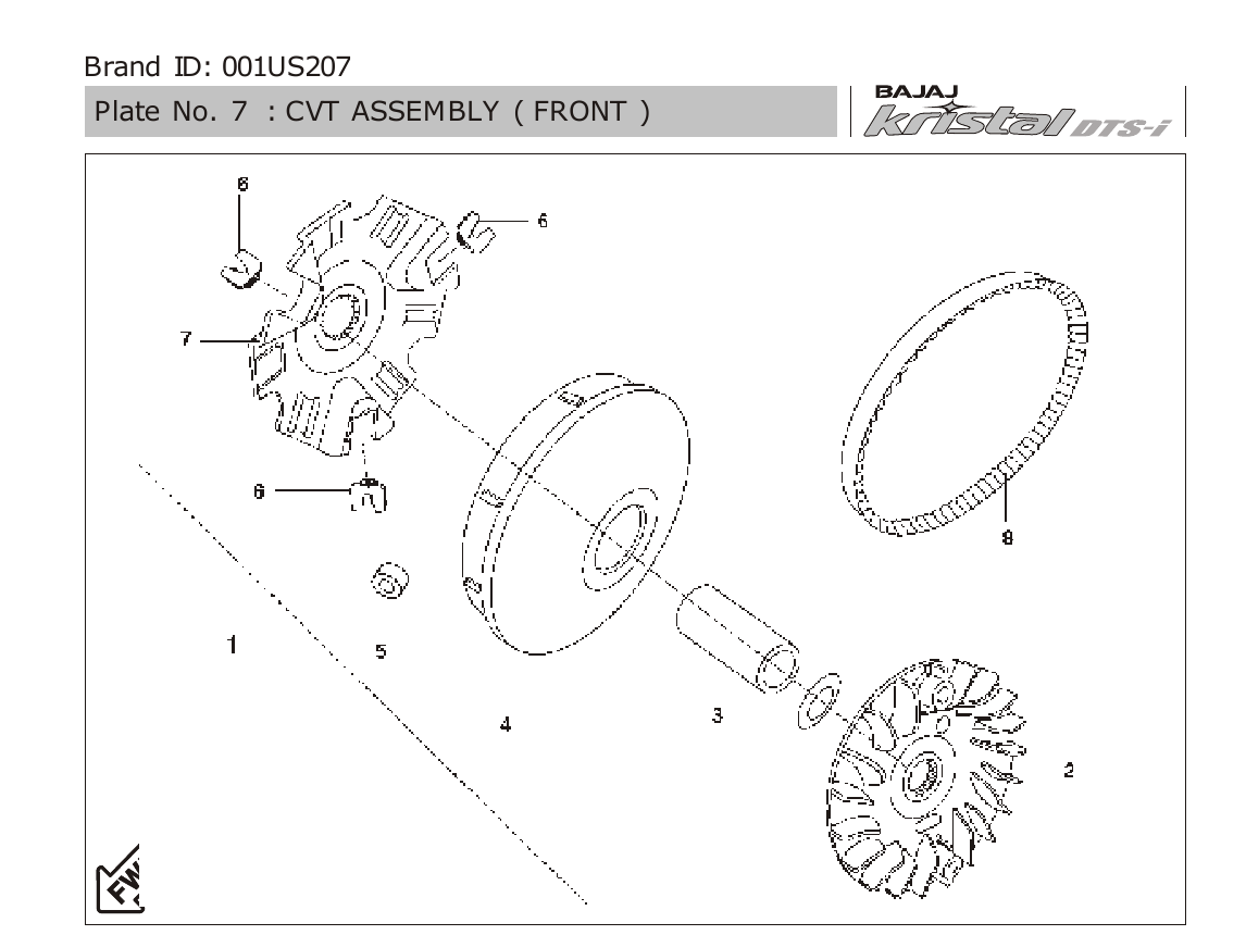 Plate 7 — CVT ASSEMBLY ( FRONT )