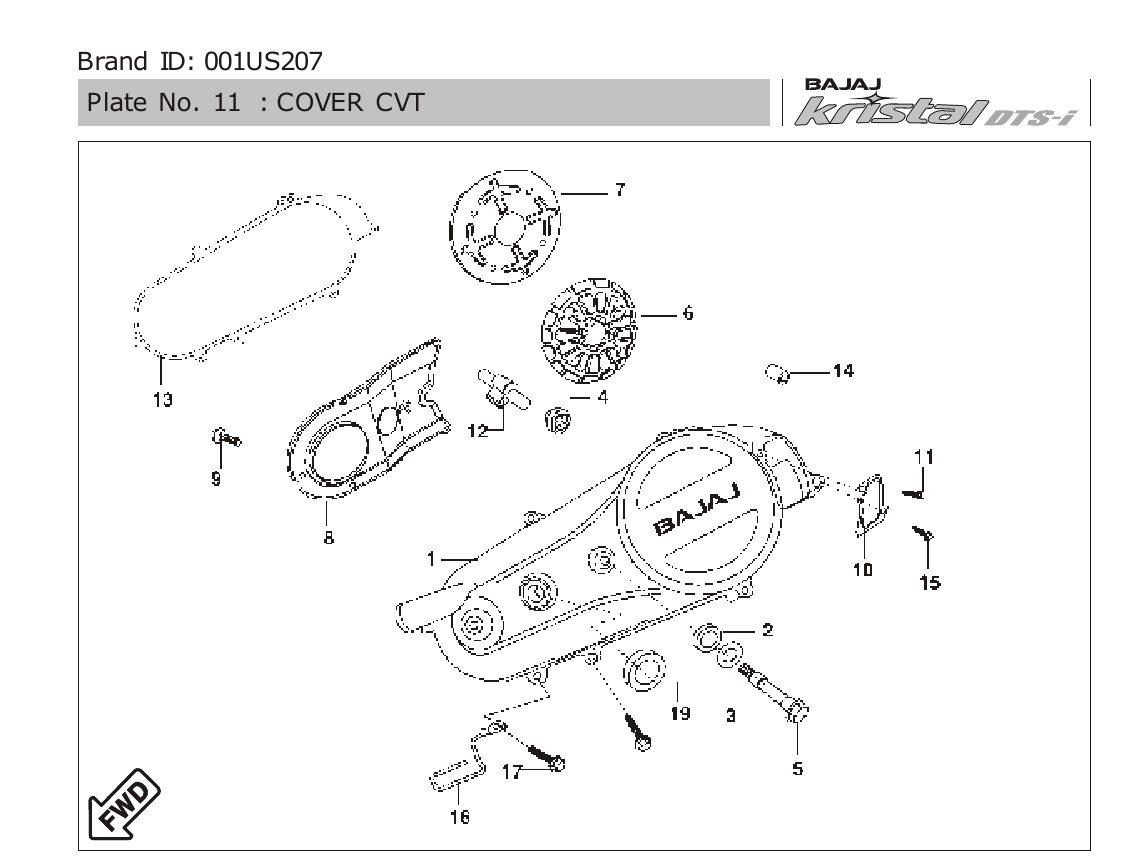 Plate 11 — COVER CVT