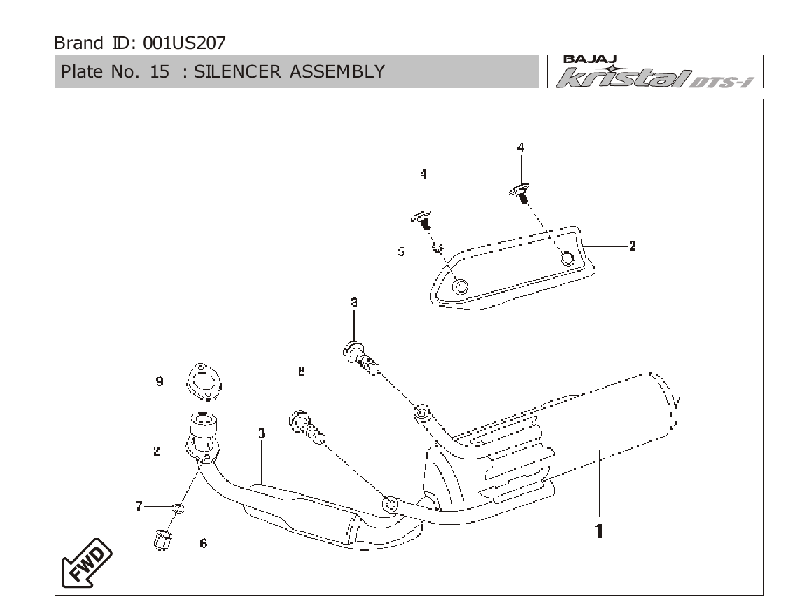 Plate 15 — SILENCER ASSEMBLY