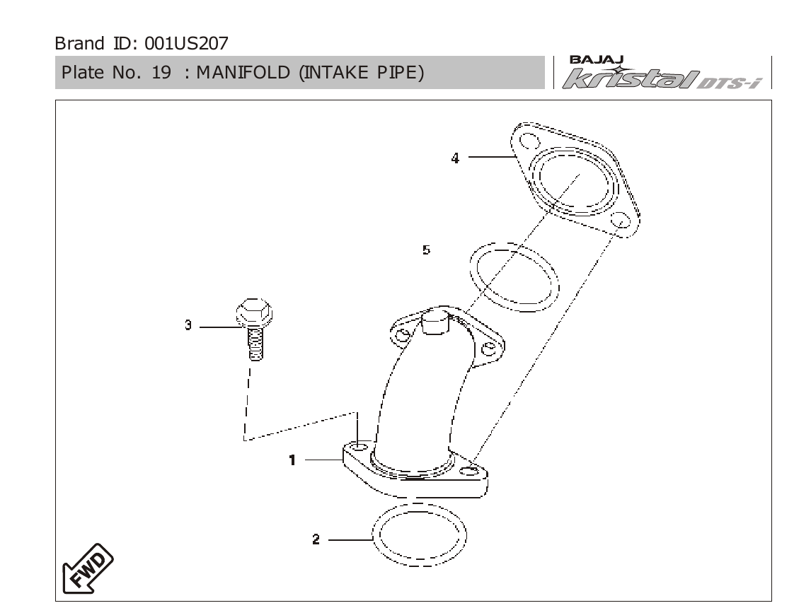 Plate 19 — MANIFOLD (INTAKE PIPE)