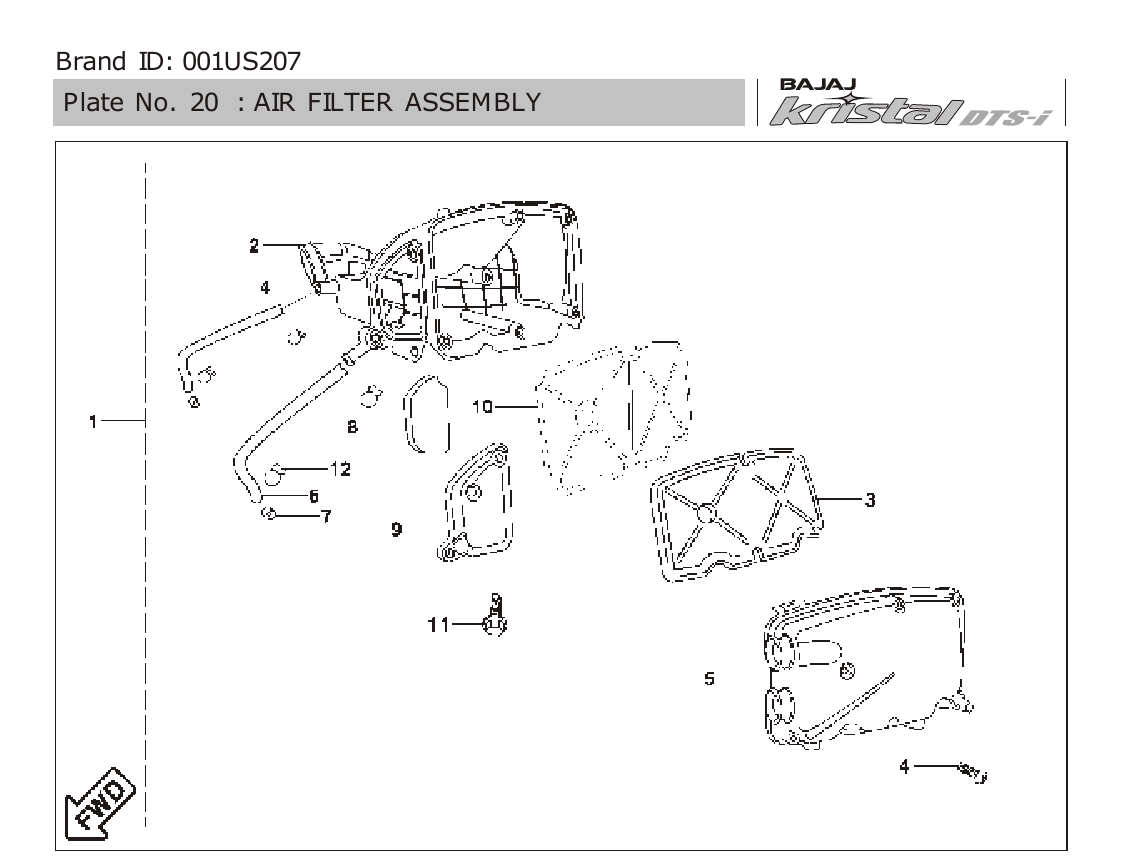 Plate 20 — AIR FILTER ASSEMBLY