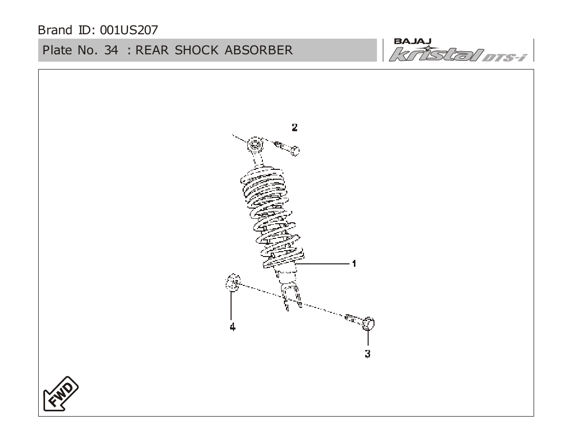 Plate 34 — REAR SHOCK ABSORBER
