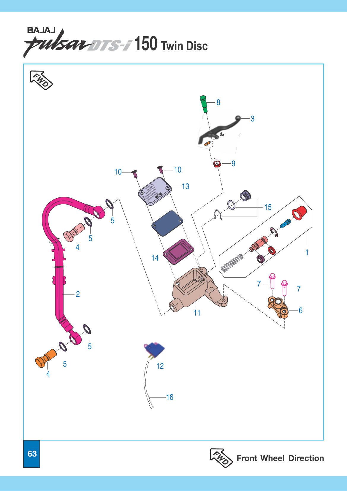 Plate 32 — Front Master Cylinder Assembly