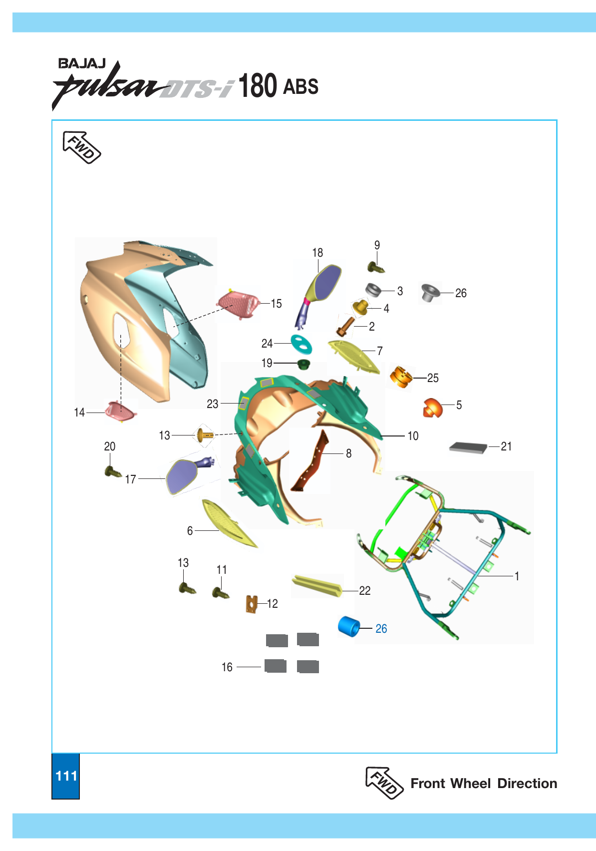 Plate 51 — Fairing & Mounting - For Half Fairing Model
