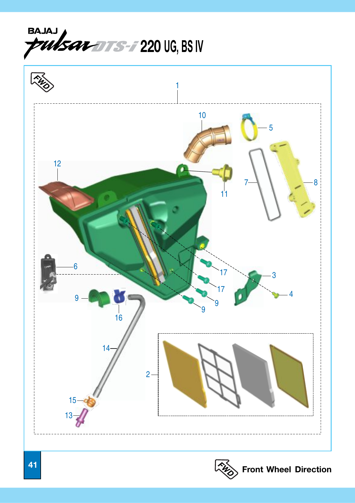 Plate 21 — Air Cleaner Assembly