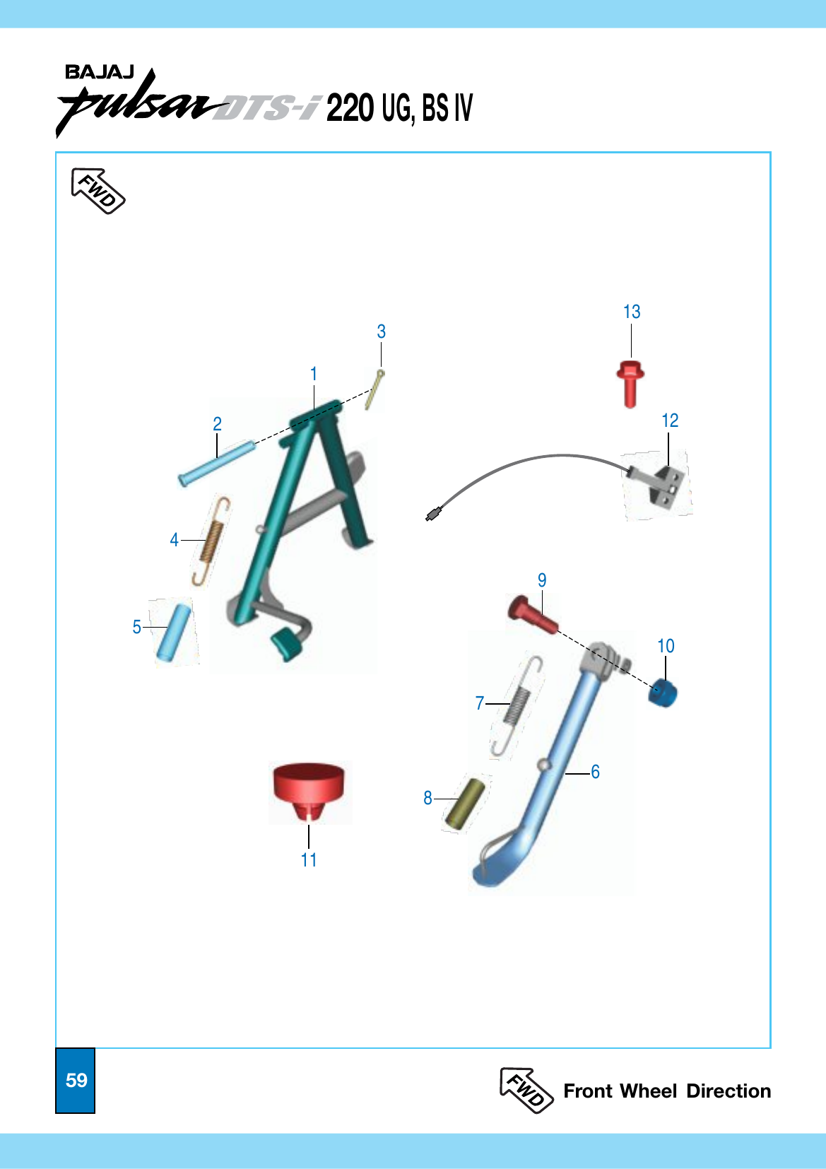 Plate 30 — Center & Side Stand Assembly