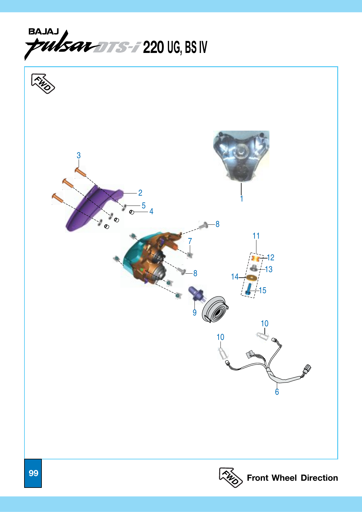 Plate 48 — Head Lamp Assembly