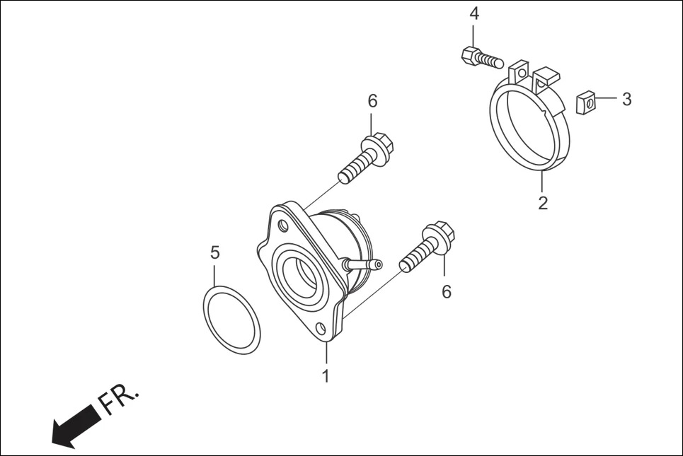 E-11A CARBURETTOR / INSULATOR/ EXHAUST