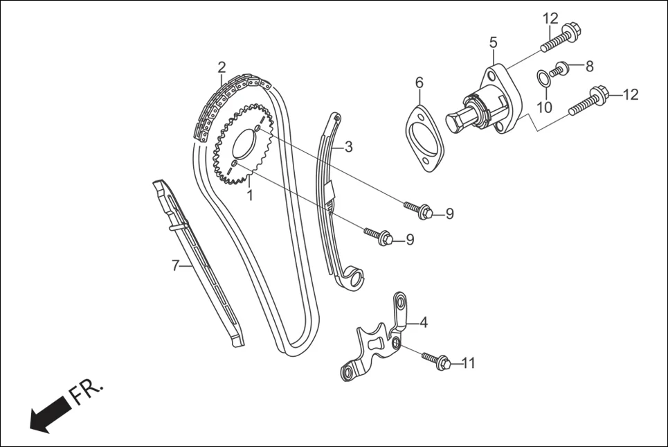 E-2 CAM CHAIN TENSIONER