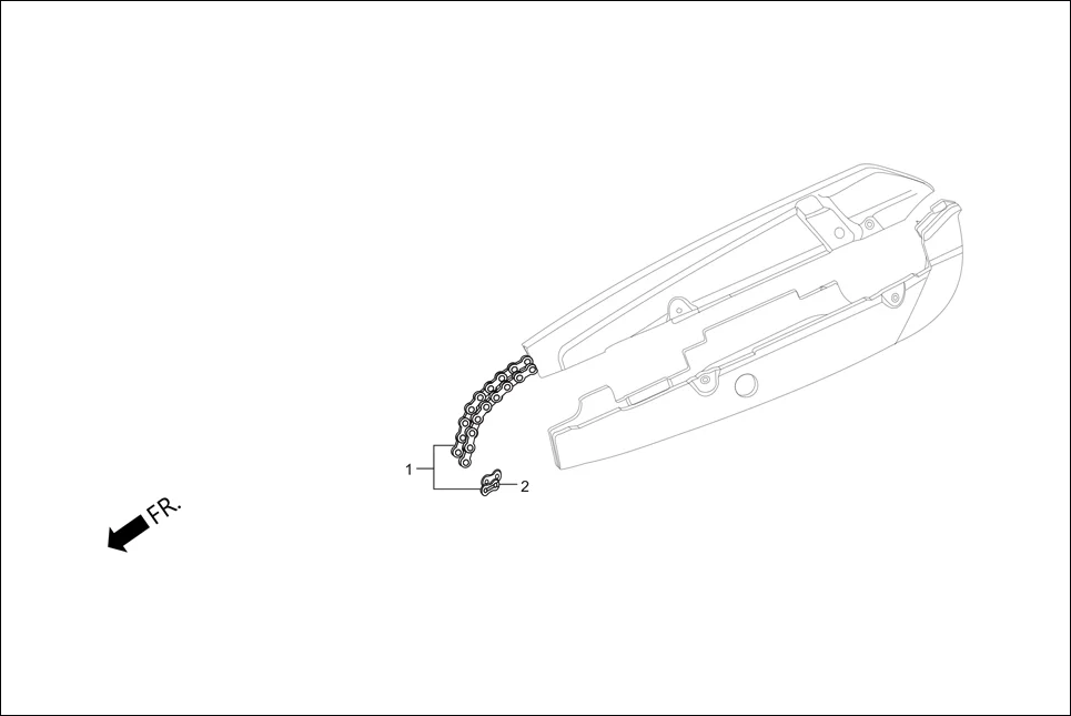 F-18 CHAIN DRIVE AND DRIVE SHAFT diagram showing 40531-KCS-690