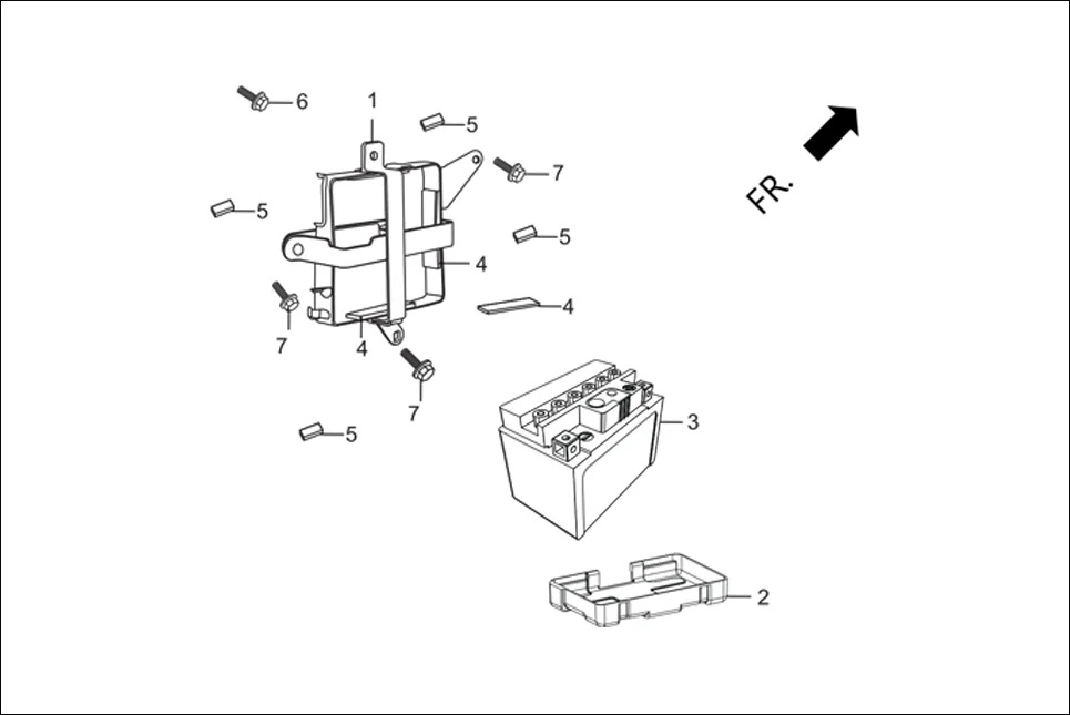 F-23A BATTERY assembly diagram for Hero Achiever 150 (Sep, 2016)