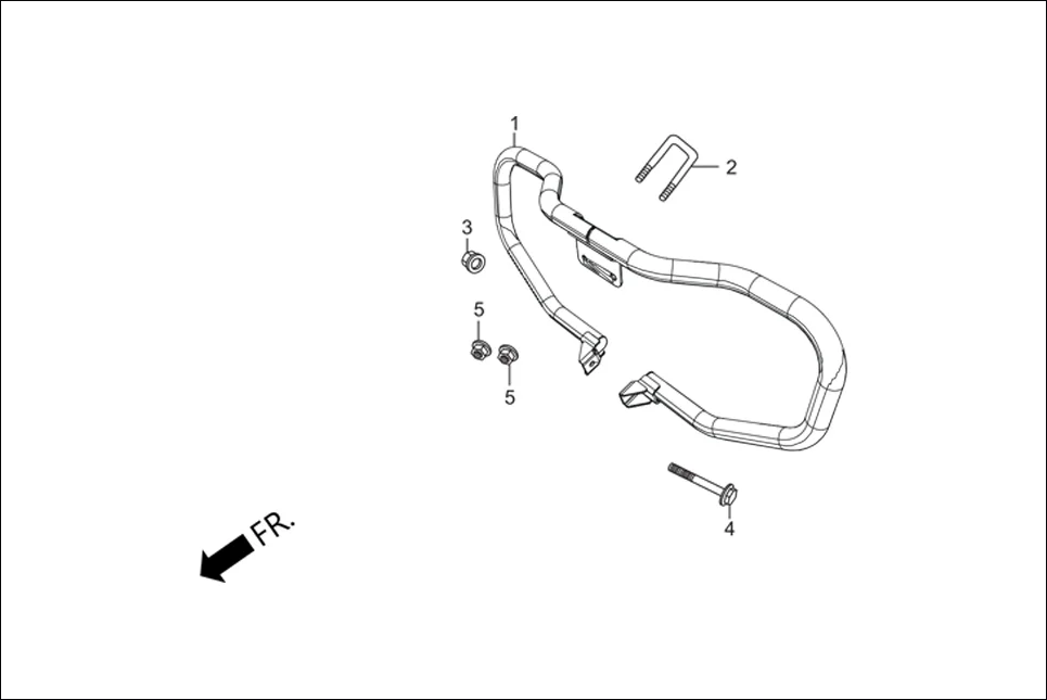 F-27 GUARD FRONT diagram showing 94050-08070