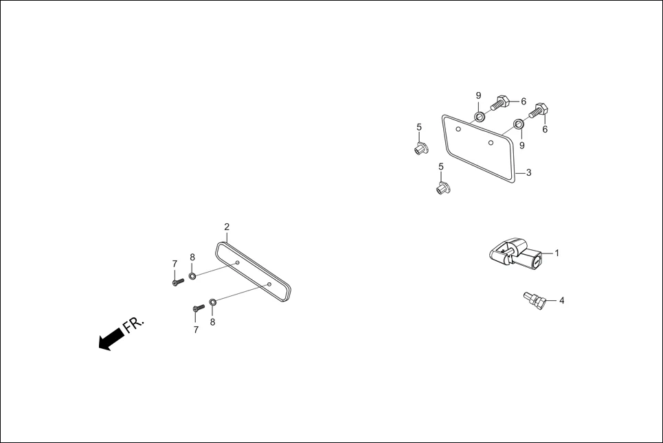 F-28 FR. /RR. NUMBER PLATE /HELMET HOLDER ASSY. (OPTIONAL) diagram showing 94101-06000
