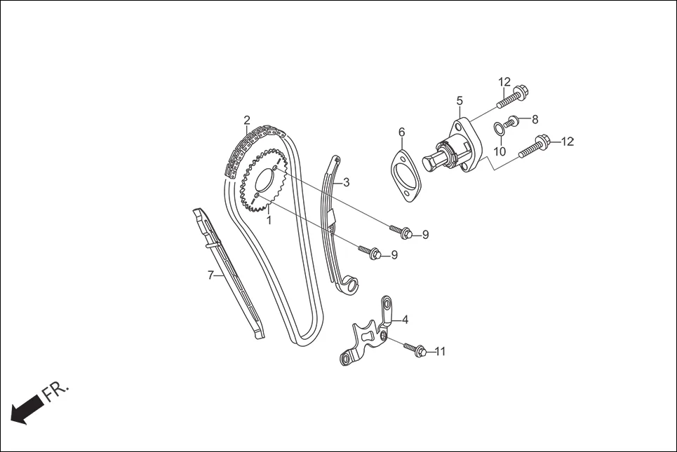 E-4 CAM CHAIN TENSIONER