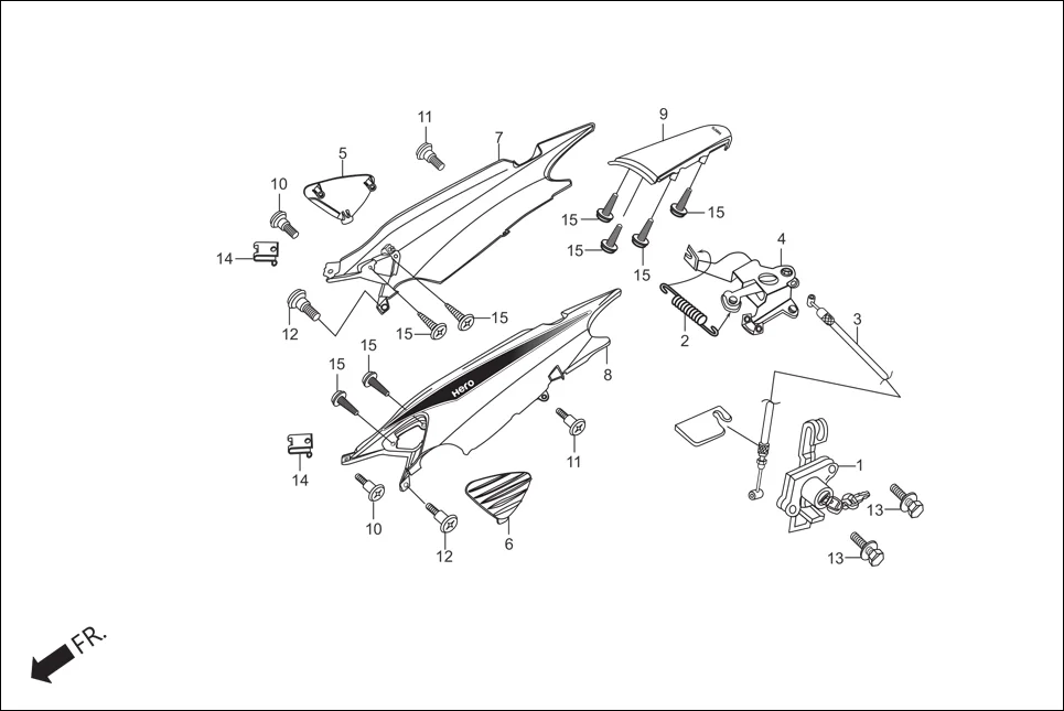 F-12A REAR COWL diagram showing 77260-AAM-200S
