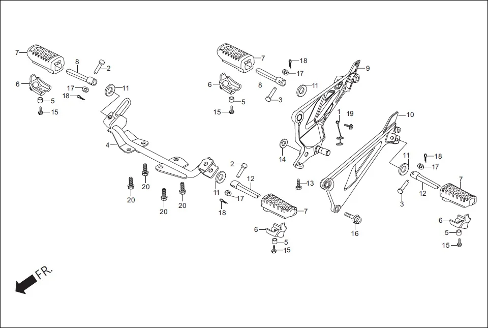 F-17 STEP PILLION diagram showing 50801-KFN-850
