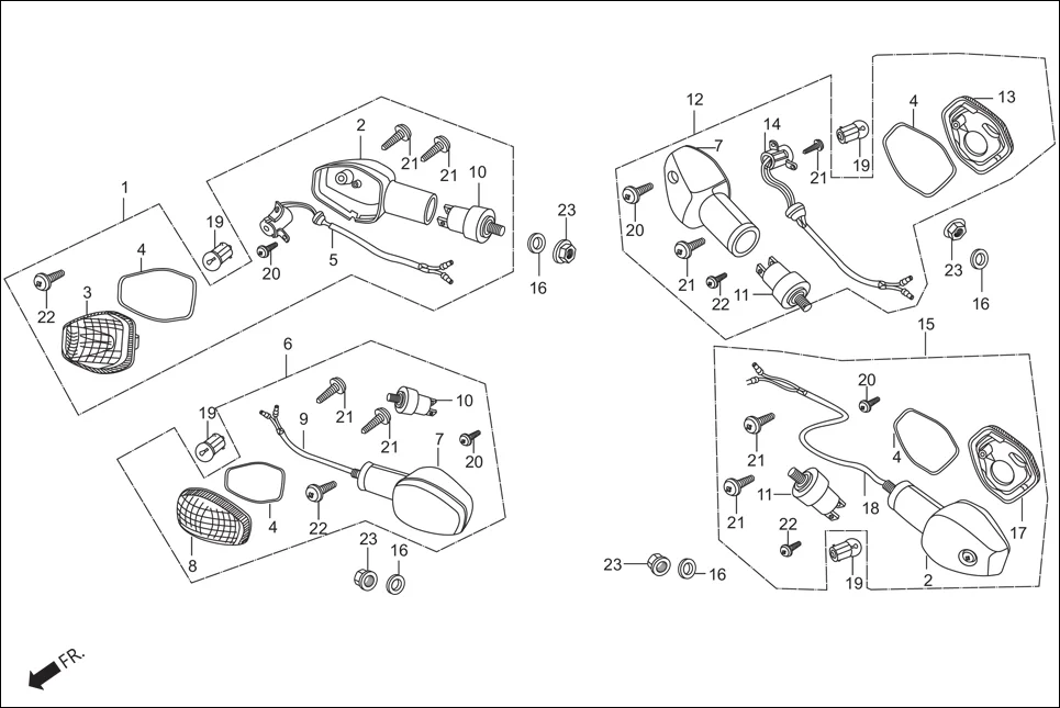 F-22 WINKERS diagram showing 33450-KTR-901