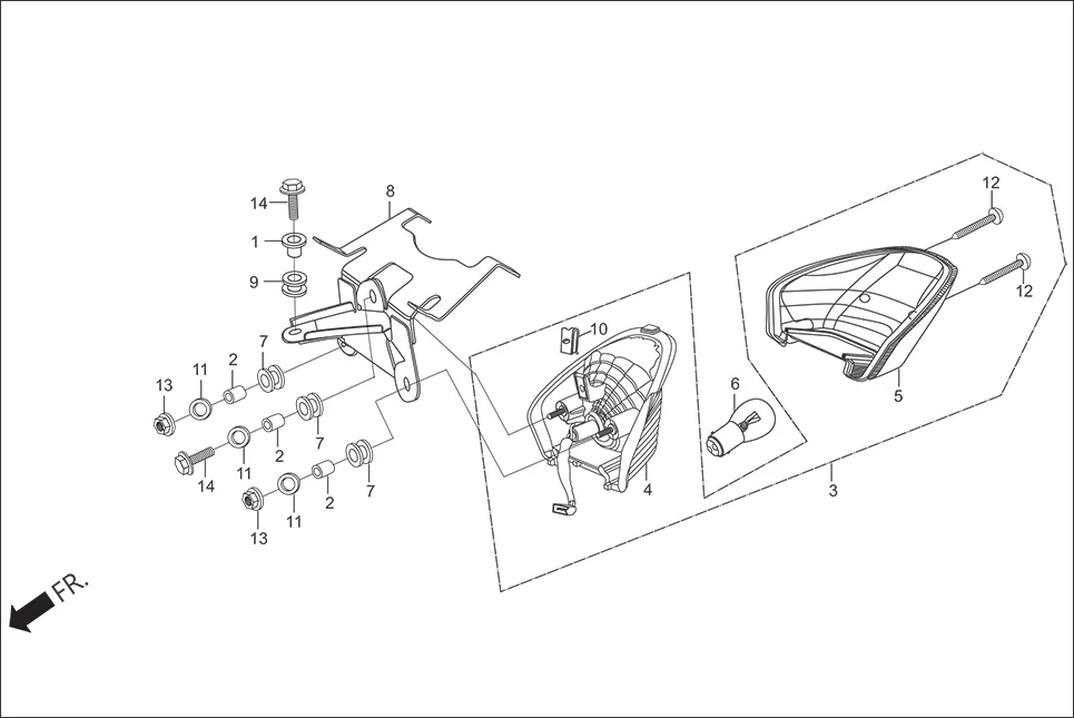 F-23 TAIL LIGHT diagram showing 90563-355-000