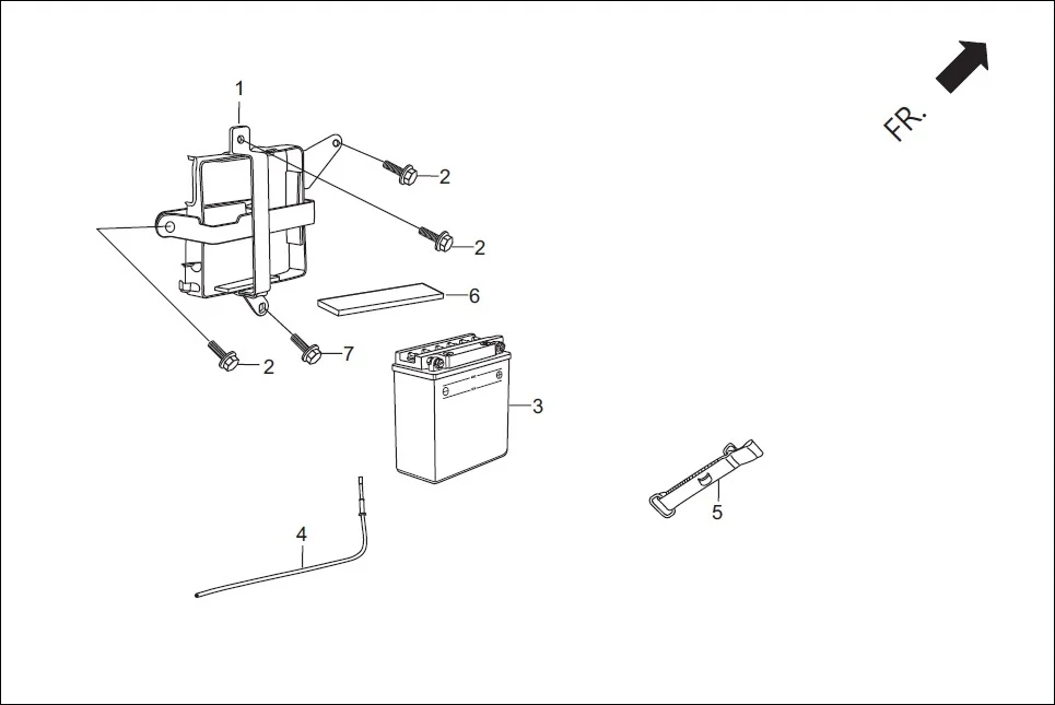 F-24A-SELF BATTERY ASSY assembly diagram for Hero Achiever (Nov, 2014)