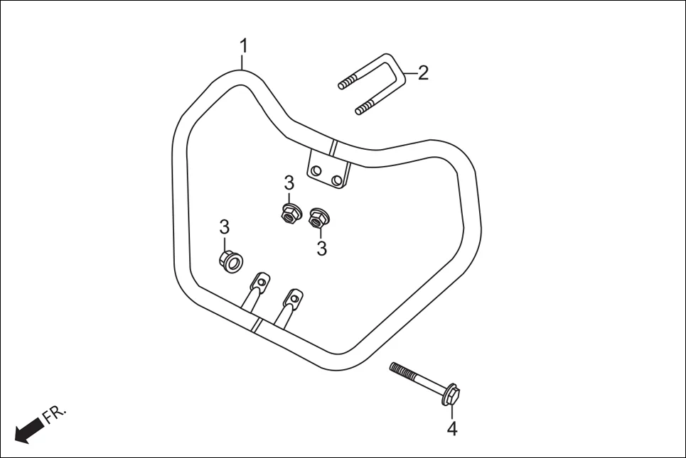 F-28 GUARD FRONT diagram showing 94050-08000